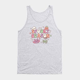 Cute Spooky Season Halloween Doodle Tank Top